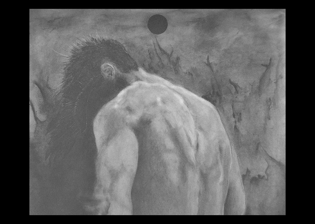 „Erebus” / ołówki i węgle / A3